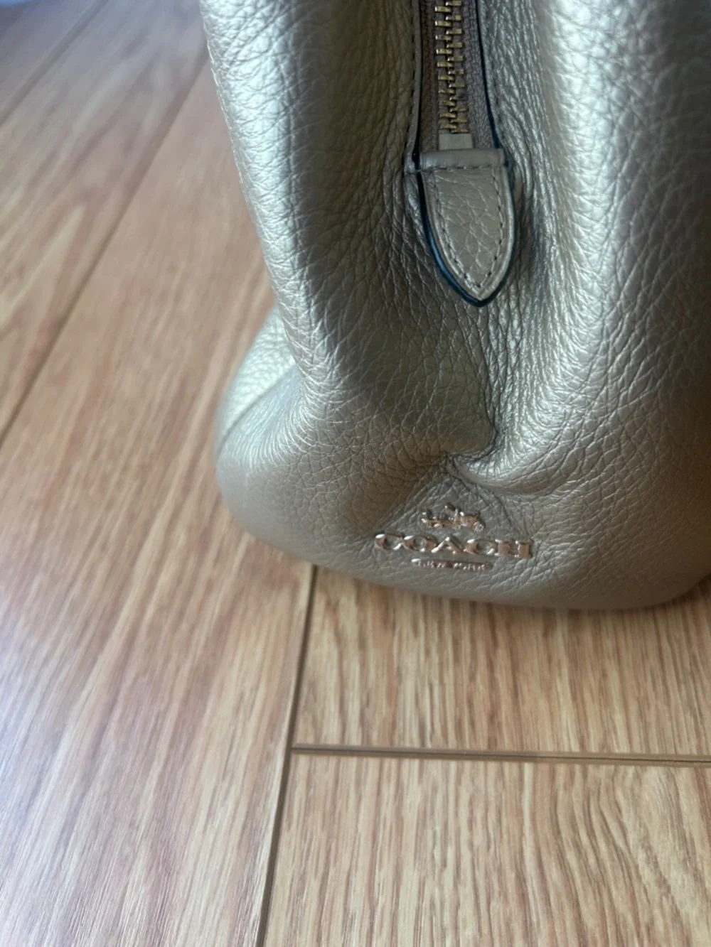 Coach Gold Leather Hobo Bag - Picture 4 of 5